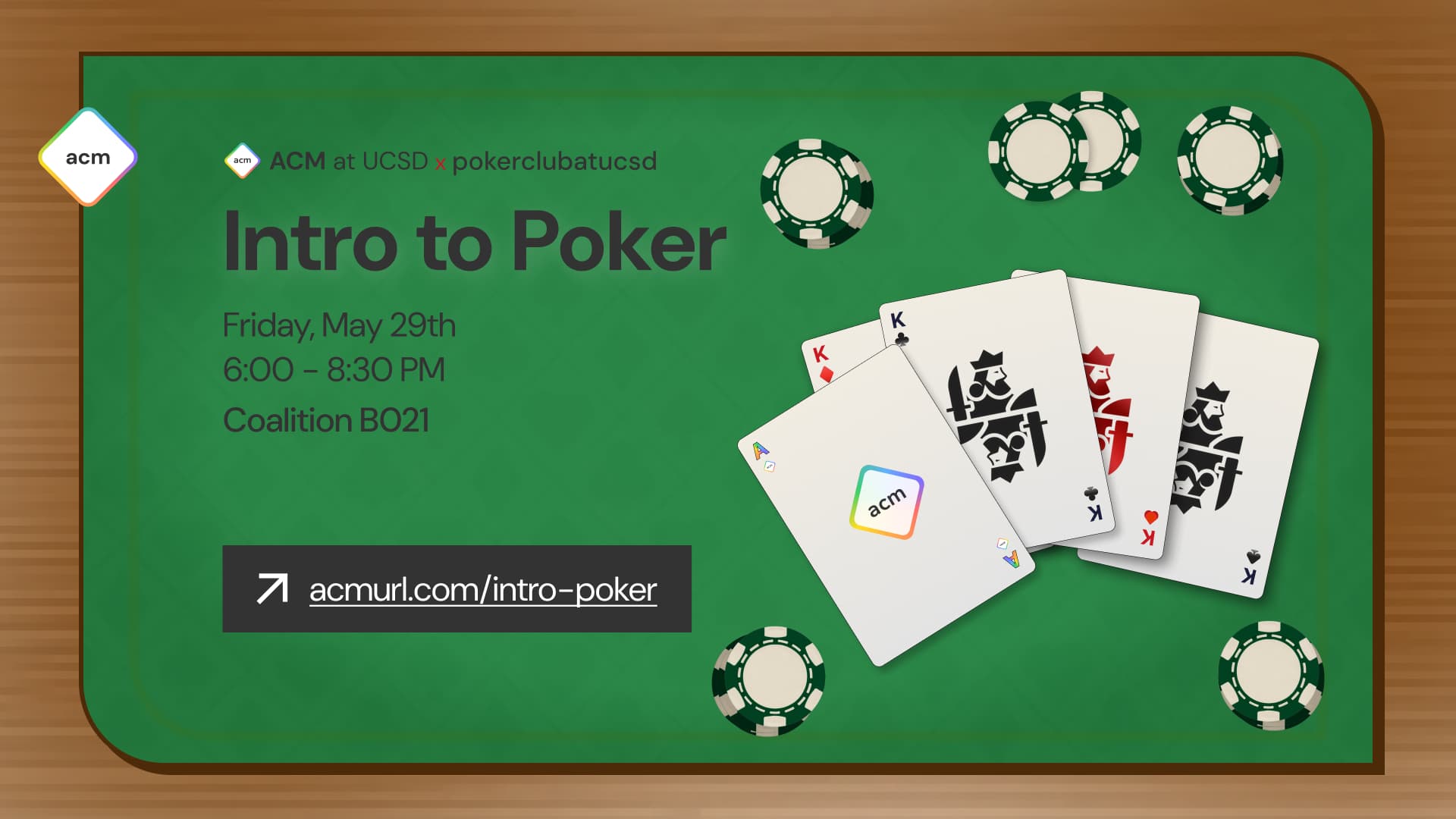 acm x pokerclubatucsd - Intro to Poker cover image