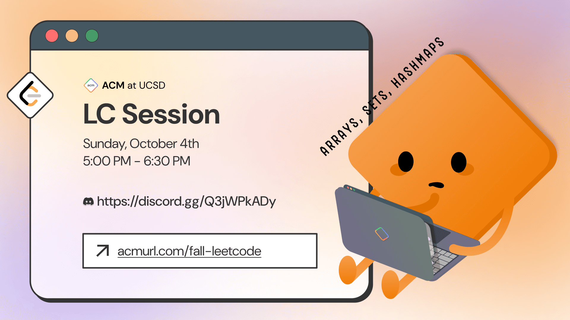 Leetcode Session: Arrays, Sets, Hashmaps cover image