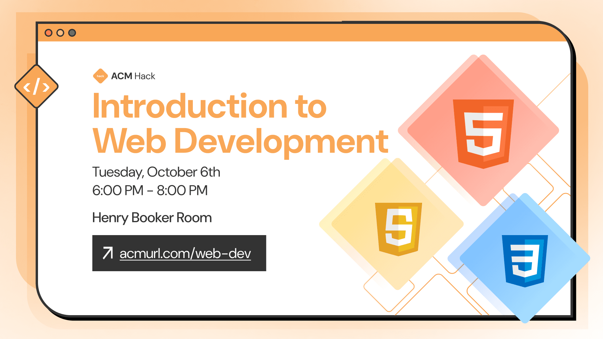 Intro to Web Development with ACM! cover image