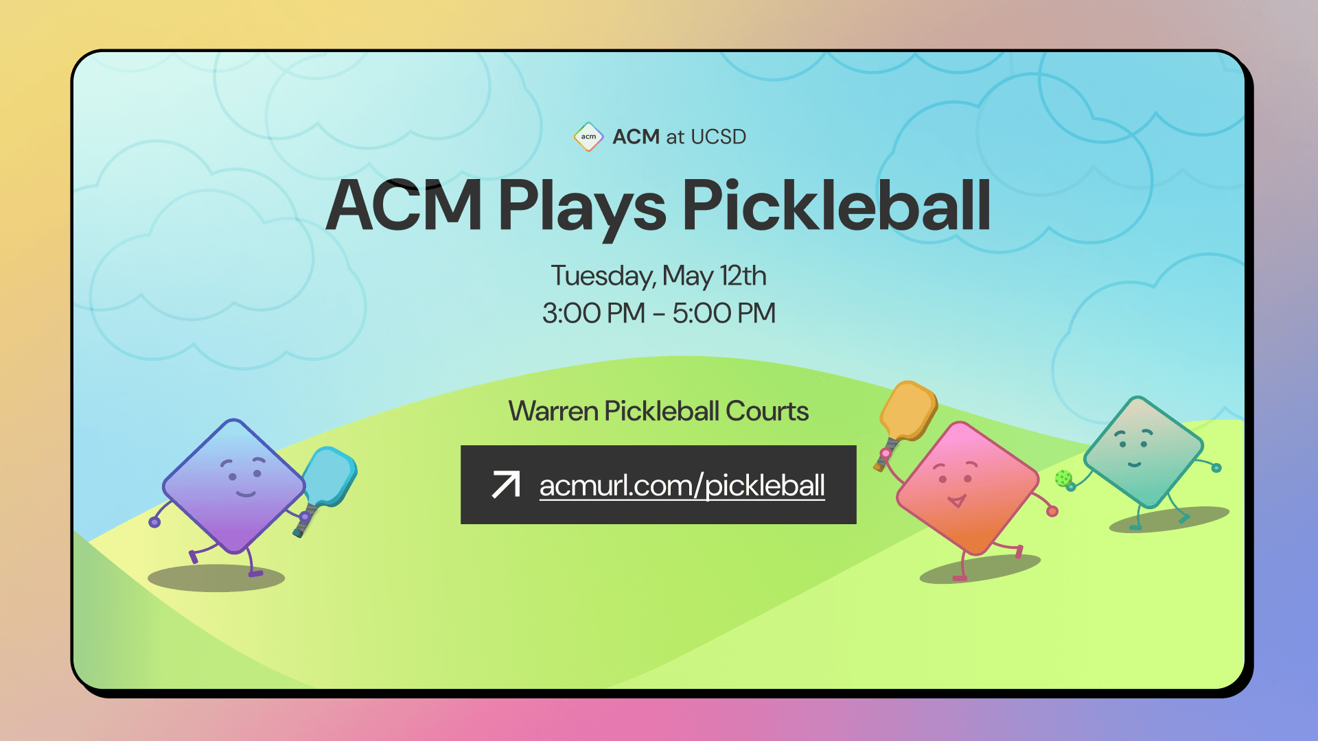 ACM Plays Pickleball cover image
